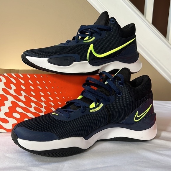 Nike Renew Elevate III Black/Volt-Midnight Navy-White DD9304-005 Men's - Picture 1 of 9